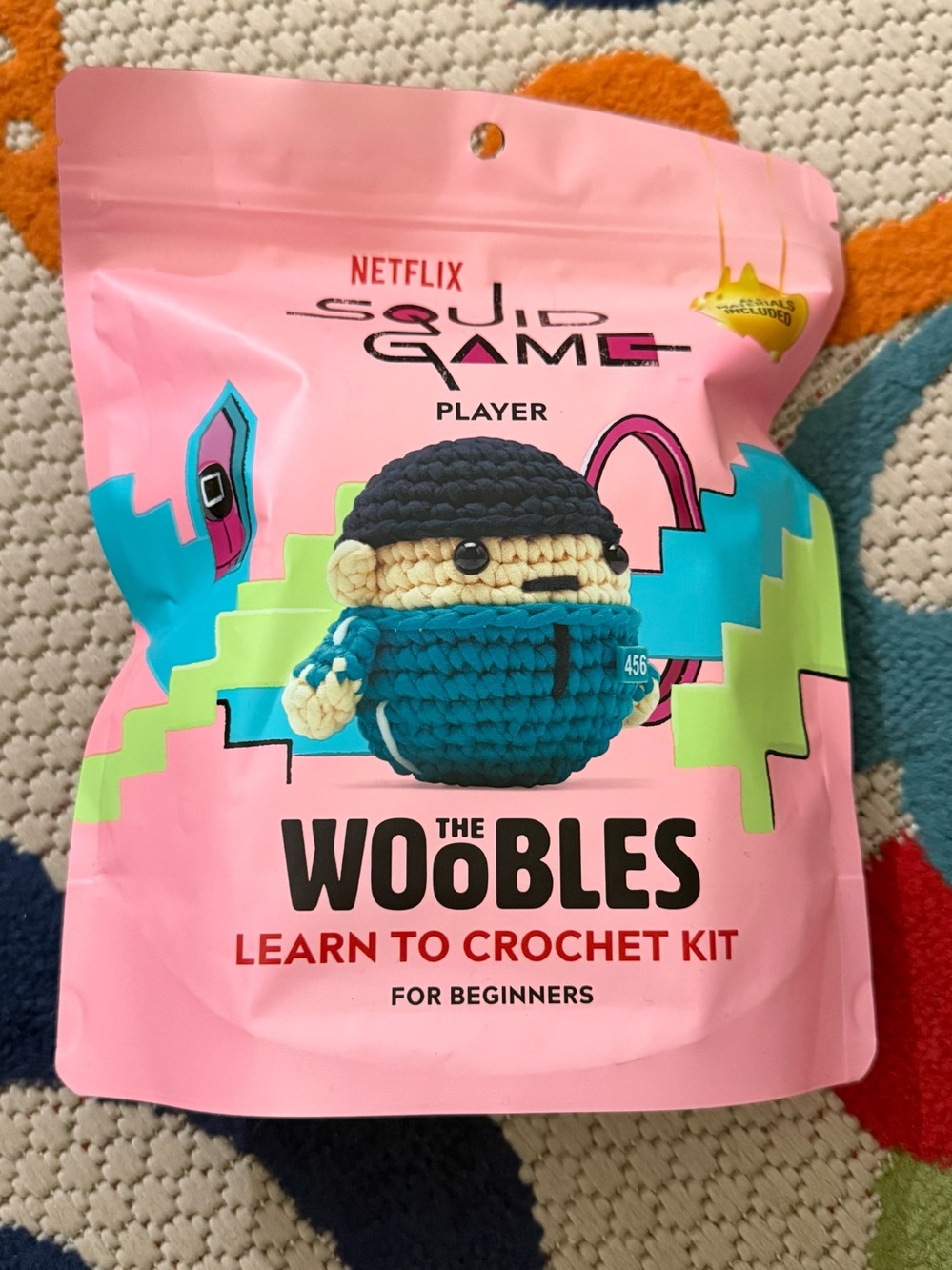 The wobbles squid game crochet kit new sealed NWT